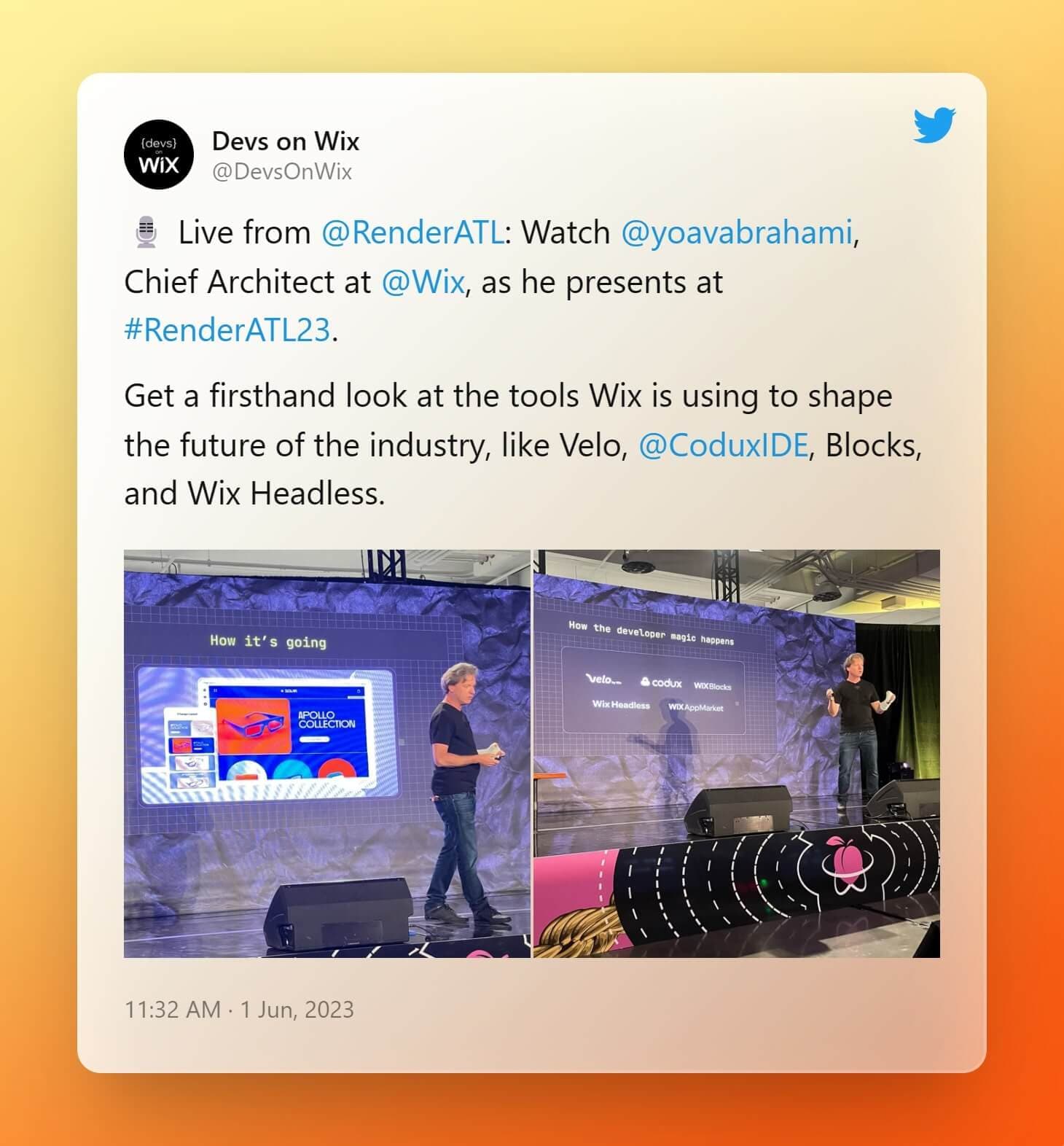 https://twitter.com/DevsOnWix/status/1664308879730130946