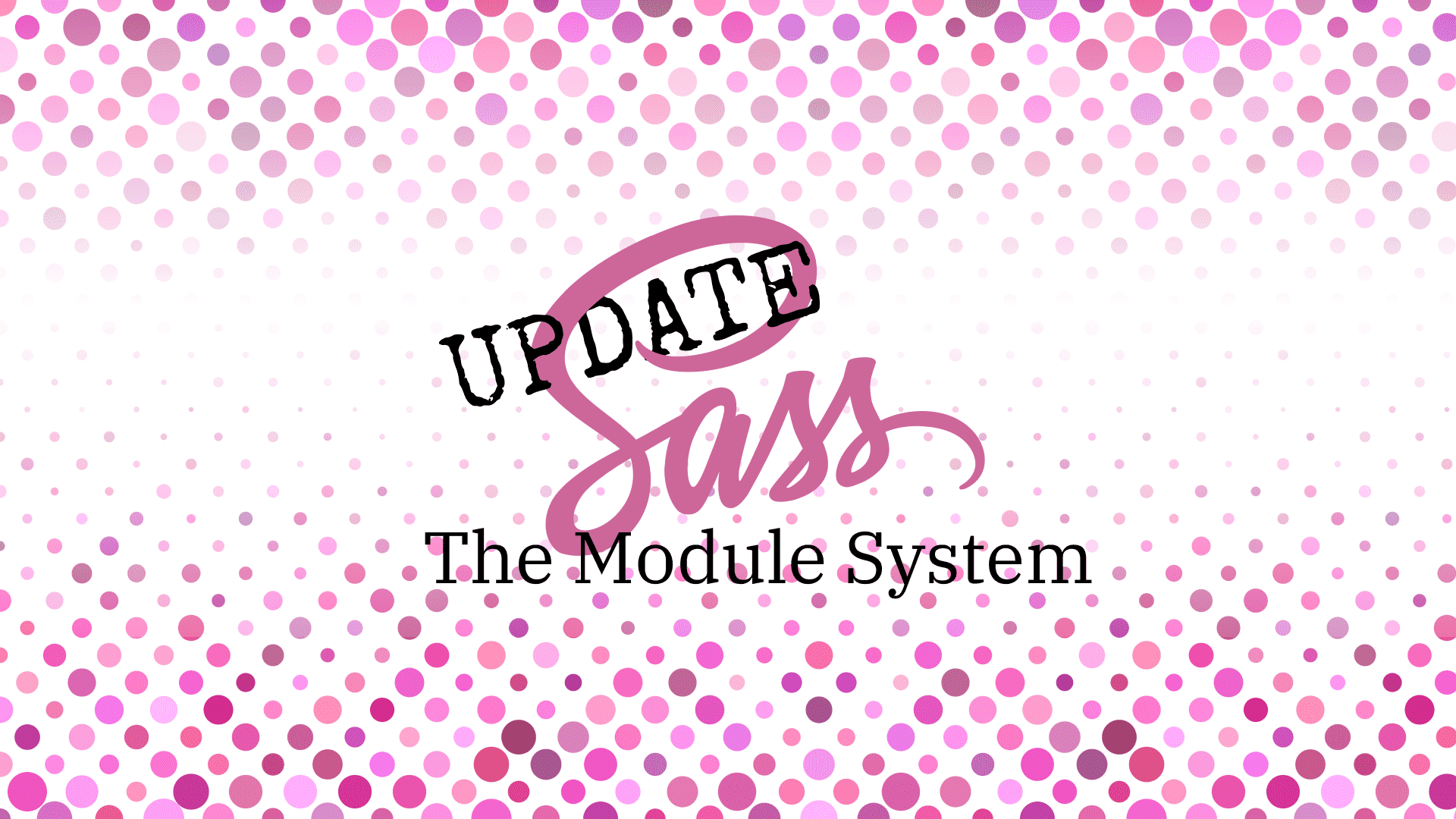 Cover Image for The Sass Module System